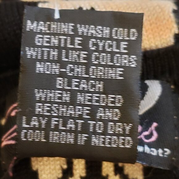 Questions Tan & Black Leopard Print Pullover Sleeveless Hourglass Dress, Size 2X - Picture 7 of 8